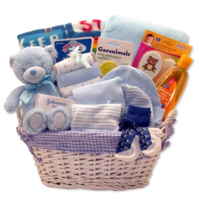 Simply Baby Necessities Basket - Blue bath set