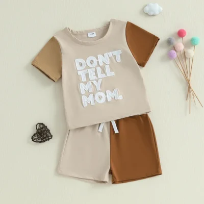 Infant Set with Embroidered Letters