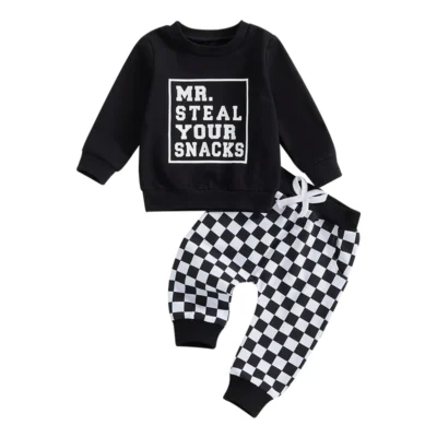 Kids Jogger Set with Graphic Print