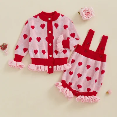 Baby Girl Heart Outfit