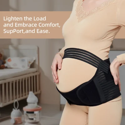 Breathable Adjustable Maternity Support Belt for Mid-to-Late Pregnancy
