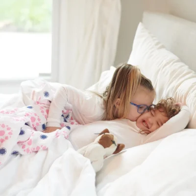 Primrose Indigo Cotton Muslin Swaddle