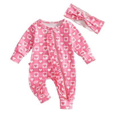 Baby Girl Pink Outfit with Headband